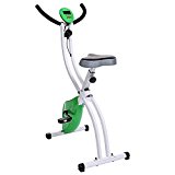 Ancheer Indoor Magnetic Folding Exercise Bike Green