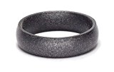 SafeRingz, the Original Metallic Silicone Wedding Ring, Beveled Gunmetal 11