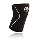 Rehband Rx Knee Support – 5mm thick neoprene (S, Black)