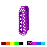 Colorful Replacement Clip Holder for Fitbit One Wireless Activity Plus Sleep Tracker (1PC – purple with white dots)