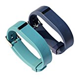 bayite Replacement Bands with Watch Band Clasp for Fitbit Flex, Slate and Navy Pack of 2