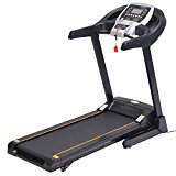 Gracelvoe Portable Folding Electric Motorized Commercial-Grade Home Treadmill Running Machine (Black)