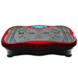 EILISON ABS 200W Power Control Magnet Therapy Crazy Fit Massage Mini Vibration Plate (Red)