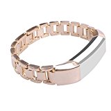 I-SMILE 3PCS Newest Replacement Wristband With Secure Clasps for Fitbit Alta Only(No tracker, Replacement Bands Only) (Style 1: Gold)