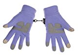 Metog Winter men and women outdoor sports warm fleece gloves touch gloves Purple