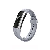 Fitbit Alta Bands,Greeninsync(TM) Textured Finish Fitbit Alta Accessory Replacement Bands Small W Metal Clasp Unique Design Fatener for Man Women Kids