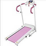 Gracelove Pink 500W Portable Folding Electric Motorized Treadmill Running Fitness Machine