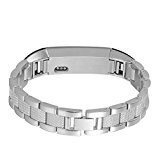 ACBEE Fitbit alta Band,Watch Buckle Design,Perfect Replacement Of Original Band.Fix the Alta Fall Off Problem (Stainless steel-Bracelet)