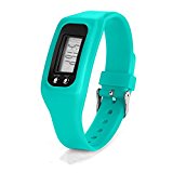 Iuhan® Fashion Digital LCD Pedometer Run Step Walking Distance Calorie Counter Watch Bracelet (Sky Blue)