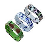 bayite Replacement Bands with Watch Band Clasp for Fitbit Flex Pack of 3 Pattern Prints Group 2