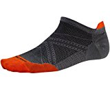 SmartWool Men’s Phd Run Ultra Light Micro Socks (Graphite/Bright Orange) X-Large