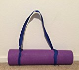 Clever Yoga Mat Strap Sling Adjustable Made With The Best, Durable Cotton – Comes With Our Special “Namaste” (66in Light Blue)