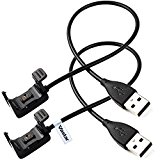 Vastar VFC10D-ALX-1 Replacement USB Charger Charging Cable for Fitbit Charge HR Band Wireless Activity Bracelet – 2 Piece
