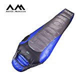 Arctic Monsoon Ultralight Sleeping Bag, 3 Seasons 32 Degree Down Mummy Bags, Lightweight Compression Sack for Adults, Camping, Backpacking, Hiking