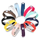GinCoband 12PCS Fitbit Alta Accessory Replacement Bands with Clasp For Fitbit Alta Sport Arm Band No tracker (Large)