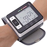 YDP-SPORT Automatic LCD Digital Wrist Monitor with Heart Rate with Case, Two User Modes, sphygmomanometer Digital Blood Pressure Monitor IHB Indicator