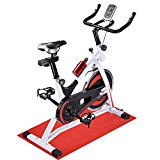 AW Fitness Gym Exercise Bike Bicycle Cycle Trainer Cardio Workout Indoor Home White