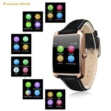 Fitness Tracker, ELEGIANT Bluetooth Bracelet Smart Wristband with Water Resistant, Sleep Monitor, Anti-lost, Remote Camera, Heart Rate Monitor, etc. Gold