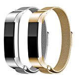 Metal Strap for Fitbit Alta Silver and Gold Band