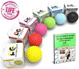 Spiky Acupressure Massage Balls by Physix Gear Sport (Xtra Firm) Pink