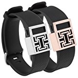 Henoda Band Cover for Fitbit Charge/Fitbit Charge HR Slim Designer Sleeve Protector Accessories (2PCS Clip Styles)