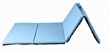 Blue 4’x10’x2″Thick Folding Panel Gymnast Mat Gym Fitness Exercise Mat