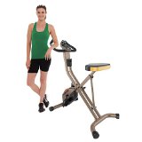 Exerpeutic GOLD 500 XLS 400lb Weight Capacity Foldable Upright Bike with Equipment Mat