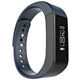 Juboury Wireless Activity Fitness Tracker Smart Band Bluetooth Pedometer Sports Bracelet with Sleep Monitor Calories Consumption (Drak-blue)