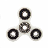 Yomaxer Tri-Spinner Fidget Toy 3D Printing EDC Focus Toy for Killing Time (White)