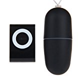 Interestingsport 20 Speed MP3 Style Remote Control Wireless Waterproof Women Vibrating Egg Massager-Black