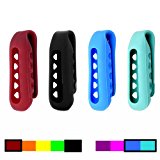 Colorful Replacement Clip Holder for Fitbit One Wireless Activity Plus Sleep Tracker (4PCS – RED&BLACK&BLUE&TEAL)