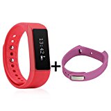 Smart Bracelet,ELEGIANT I5 Plus Waterproof Bluetooth 4.0 Sports Bracelet Pedometer Tracking Calorie Health Wristband Sleep Monitor For Samsung Andriod Smart Phones + Sports Bracelet Band