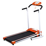 Gracelvoe Portable Folding Electric Motorized Commercial-Grade Home Treadmill Running Machine (Orange)