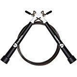 Pharmedoc Cardio Jump Rope w/ Extra Cable Adjustable Speed Rope for All Exercises & Training – Fitness Equipment Cardio & Boxing Lose Weight Best Workout Includes Carry Case – Lose belly fat fast