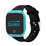 Otium Fitness Tracker IP67 Waterproof Bluetooth Smart Pedometer Tracker Sports Bracelet Wireless Activity Wristband Sleep Monitor Remote Camera with Steps Counter