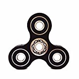 Yomaxer Tri-Spinner Fidget Toy 3D Printing EDC Focus Toy for Killing Time (Black)