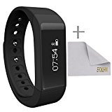 EFOSHM Health Wireless Activity Sleep Monitor Pedometer Smart Fitness Tracker Wristband Watch Bracelet for Men Women Boys Girls Ladies Man Iphone Sumsung HTC (Black)