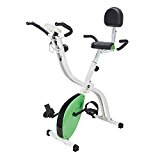 Pinty Folding Abdominal 8 Level Magnetic Upright Exercise Bike (Green)