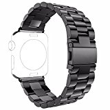 Apple Watch Band, PUGO TOP 42mm Stainless Steel Metal Replacement Classic Band for Apple Watch Series 2 Series 1 42mm, Space Gray