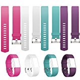 Accessory for 2016 Fitbit Charge 2, Replacement Band for Fitbit Charge 2, Pack of 4, Large