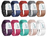 For Fitbit Charge 2 Bands, TreasureMax Replacement Band with Metal Clasp for Fitbit Charge 2 Band / Charge 2 Fitbit / Fitbit 2 / Charge 2 Bands / Fitbit Charge 2, No Tracker