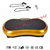 2016 Evergrow Exercise Equipment Vibration Fitness Machine Platform, & Workout Trainer , GOLD