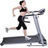 Goplus 500W Folding Electric Treadmill Portable Motorized Running Machine Black