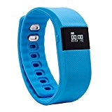 Fitness Tracker,Teslasz Bluetooth 4.0 Sleep Monitor Calorie Counter Pedometer Sport Activity Tracker for Android and IOS Smart Phone (Blue)
