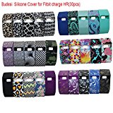 Budesi Cute Silicone Band Cover for Fitbit Charge/Fitbit Charge HR,Sports Wristband Fitbit Charge/Fitbit Charge HR Accessories Protective Sleeve Case
