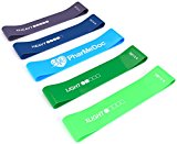 PharMeDoc Workout Bands Loop Resistance Bands, Set of 5, X-Light, Light, Medium, Heavy, X-Heavy