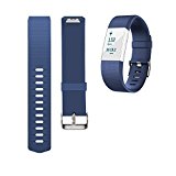 For Fitbit Charge 2 Bands, TreasureMax Replacement Band with Metal Clasp for Fitbit Charge 2 Band / Charge 2 Fitbit / Fitbit 2 / Charge 2 Bands / Fitbit Charge 2, No Tracker
