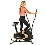 Exerpeutic Gold XL9 Aero Elliptical & Exercise Bike Dual Trainer