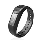 Fitness Tracker Activity Tracker,Shonco I5 S Bluetooth Smart Bracelet Sports Wristband Fitness Bracelet with Pedometer Health Sleep Monitor for iPhone IOS7.0 above/ Android 4.3 above Phone – Black