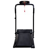 800W Folding Electric Treadmill Power Motorized Running Jogging Machine – Foldable Design With Two Wheels For Easy Storing And Rolling Away – Small Size With Portable Design To Save More Home Space